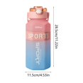 thumbnail image 3 of Ohufall Bouteille d'Eau de Sport en Plastique 66oz Couleur Dégradée Portable Gobelet Hexagonal Spatial Extérieur gyn Randonnée Grande Bouteille d'Eau, 3 of 4