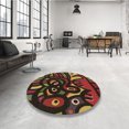 thumbnail image 4 of Ahgly Company Tapis Rectangulaire Lavable en Machine Intérieur Rouge Nuit, 5 Pieds x 7 Pieds, 4 of 7