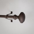 thumbnail image 3 of Mainstays 3/4" Bronze Sherry Trumpet Adjustable Single Curtain Rod Set, 30"-84", 3 of 6