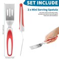 thumbnail image 2 of 2 Pcs Mini Spatule de Service pour Brownies Couper et Servir Spatule à Biscuits Mini Spatule Ajourée pour Retourner la Cuisson des Oeufs, 2 of 7
