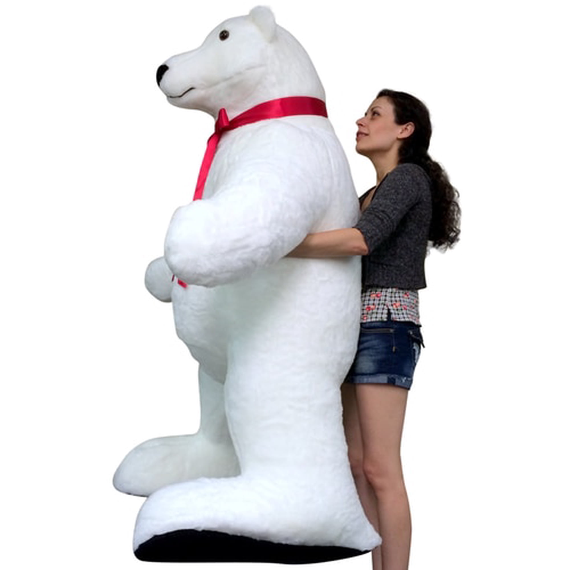 Giant Stuffed Polar Bear 5 Feet Tall Huge Stuffed Animal Made in