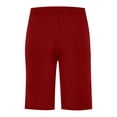 thumbnail image 4 of Plebaso Mens Shorts Summer Beach Shorts with Drawstring Solid Color Lightweight Vacation Pocket Shorts, 4 of 6