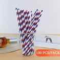 thumbnail image 2 of Birdeem Reds and Greens,Greens and Reds,Red and Green Striped Strawsdisposable Paper Straws,Green Paper Straws, 2 of 9