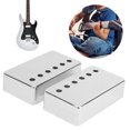 thumbnail image 3 of Electric Guitar Humbucker Covers, Nickel Portable 2Pcs Durable Guitar Pickup With High Strength For Musical Instrument Accessories For  Electric Guitar, 3 of 8