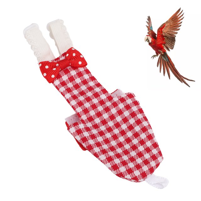 Parrots , Waterproof Soft Adjustable Tight Bird Pilot Clothing For Budgies For Macaw For Parakeet XS,S,M,L