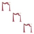 thumbnail image 3 of Ruiboury Wedding Arch Drapes Add Romantic Atmosphere With Wide Application Wedding Arch Draping Fabric Polyester Wedding Valance hawksbill turtle red 3Set, 3 of 6