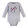 thumbnail image 3 of Hudson Baby Justaucorps Unisexes en Coton à Manches Longues pour Bébé, Orignal Rose, 9-12 Mois, 3 of 5
