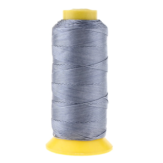 yuksok 200 Meters Bonded Nylon Sewing Thread for Upholstery Leather Dark Grey
