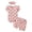 Pink, variant on Splozh Preemie Baby Clothes Baby Girl Clothes Outfits Romper Pants Cute Bow Headband Hat Sets for Baby Girls Pink,0-3 Months