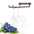 thumbnail image 1 of Durable Wine Cup Shelves, Iron Bottles Rack, Corrosion-resistant For Kitchen Home Matte Copper, 1 of 8