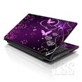 thumbnail image 1 of LSS Laptop Skin Colorful Purple Heart Butterfly Pattern Fits 16.5" 17" 17.3", 1 of 5
