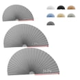 thumbnail image 2 of Arch Window Shade Light Filtering Pleated Shade Half Circle Self Adhesive Fabric Blinds Room Darkening Shades Stick on Easy Install Blinds Semi Circle Window Cover, 2 of 8