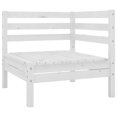 thumbnail image 2 of vidaXL 4 Piece Garden Lounge Set Solid Pinewood White, 2 of 5