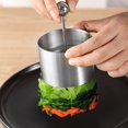 thumbnail image 3 of Stainless Steel Round Cold Dish Mould with Push Board, Creative Salad Dish, 3 of 4