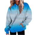 thumbnail image 1 of Meichang Womens Oversized Sweatshirts Drawstring Long Sleeve Casual Pullover Trendy Graident Loose Fit Sweat Shirts Comzy Top with Pocket, 1 of 4