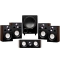 thumbnail image 1 of Fluance Reference Compact Surround Sound Home Theater 5.1 Channel Speaker System including 2-Way Bookshelf, Center Channel, Rear Surround Speakers and DB10 Subwoofer - Natural Walnut (X851WC), 1 of 7