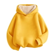 Boys Girls Lined Long Sleeve Hoodie Kids Warm Winter Hoodies Pullover Hooded Sweatshirt Sweater Teen Boy Sweat Shirts Toddler Boys Potato Sweatshirt Oversized Sweatshirts for Teen Girls South Pole