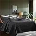 thumbnail image 3 of Sophia & William Couvre-Lit Réversible Léger Grand Lit Noir, 3 of 4