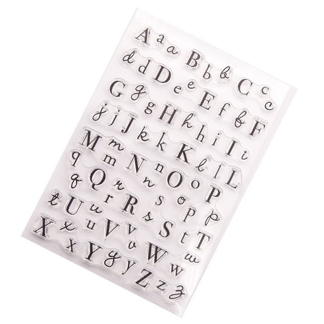 Transemion Kit d'Impression en Silicone Design ple Tampon Scrapbooking Décoration Transparente 1Ensemble