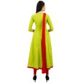 thumbnail image 1 of Atasi Robe Anarkali Verte de Designer pour Femme Salwar Ensemble Ethnique Indienne en Coton-6, 1 of 1