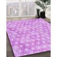 thumbnail image 3 of Ahgly Company Machine Washable Indoor Round Transitional Blossom Pink Area Rugs, 7' Round, 3 of 7