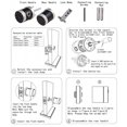 thumbnail image 2 of 5-in-1 Unlock Smart Door Lock Keyless Entry Biometric Door Knob with Keypad BT Tuya App Remote Control Password Fingerprint Door Lock with IC Card Mechanical Key for Home Apartment Hotel Of, 2 of 7
