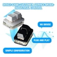 thumbnail image 2 of Clavier Mécanique de Jeu Personnalisé avec 9 Touches Programmables, Pavé Macro USB Type-C pour Joueurs sur PC OSU, Contrôle par Raccourci à une Main, Blanc, 2 of 8