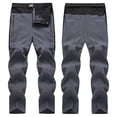 thumbnail image 2 of Penkiiy Pantalon de Randonnée Homme Liquidation Pantalon de Sprint pour Homme à Codage de Couleur Été Extensible Respirant Sports de Plein Air Pantalon de Randonnée Pantalon Long Pantalon Gris, 2 of 9