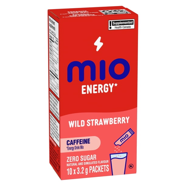 mio Energy Wild Strawberry Energy Drink Mix, 3.2g Packets, 10 ct