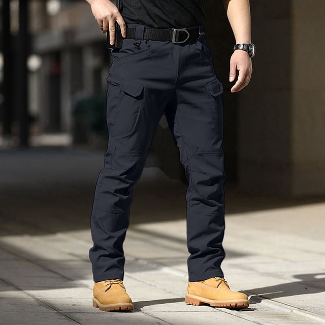 Pantalon Décontracté pour Homme, Cargo Extensible, Pantalon d'Extérieur, Coupe Ajustée, Vêtement de Travail, Léger, pour la Randonnée, le Voyage, l'Usage Quotidien
