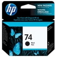 thumbnail image 1 of HP 74 Black Original Ink Cartridge (CB335WN), 1 of 9