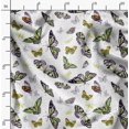 thumbnail image 2 of Soimoi Tissu Poly Georgette Papillons Imprimé Papillon au Mètre 42 Pouces de Large, 2 of 6