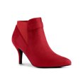 thumbnail image 1 of Unique Bargains Bottines Chelsea à Talon Aiguille pour Femme Rouge (Taille 9), 1 of 8