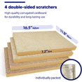 thumbnail image 4 of BAMITORI 4 Pcs Tampon à Gratter pour Chat dans une Boîte à Gratter pour Chat avec Herbe à Chat, Tampon à Gratter Réversible pour Chat, Recharge de Carton de Remplacement 4 en 1 Salon Interactif pour Chats d'Intérieur, 4 of 7