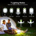 thumbnail image 4 of Lanterne de Camping Rechargeable avec 7 Modes d'Éclairage, 60 LEDs Ultra Lumineuses, Autonomie de 10+ Heures, 4 of 8