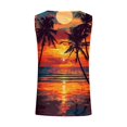 thumbnail image 4 of lSLJS Women Floral Printing Tank Round-Neck Sleeveless Block Tunic Tee Tops, Womens Tank Tops, 4 of 5