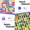 thumbnail image 2 of Fairy Dust Beach Shells DIY Diamond Painting Cross Stitch Kit, Starfish Full Drill Mosaic Rhinestone, 30*40cm, unframed.,12-TZ, 2 of 3