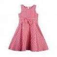 thumbnail image 1 of MesaSe Robe Mère-Fille Sans Manches à Col Rond, Ligne A, Longueur Genou, à Carreaux, Mignonne avec Nœud Décoratif, 1 of 7