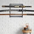 thumbnail image 3 of GROWTH TANK Stand Stand Wall Mount Holder, Ancient Chinese Display Hanger Samurai 3 Tiers, 3 of 9