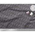 thumbnail image 3 of Soimoi Grey Poly Georgette Fabric Cat Animal Printed Fabric 1 Yard 52 Inch Wide, 3 of 3