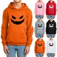 thumbnail image 4 of Aocisk Chandail à Capuchon à Enfiler pour Garçons avec Imprimé d'Halloween, Veste Douce, Chandail Décontracté Confortable pour Enfants, Rouge, 7-8 Ans, 4 of 4