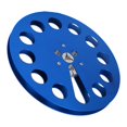 thumbnail image 3 of DEWIN 1/4 7 Inch Empty Tape Reel Aluminum Alloy 11 Hole Universal Opening Machine Part Recording Takeup Reel Blue, 3 of 14