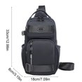 thumbnail image 4 of Lightweight Travel Chest Bag with Adjustable Strap, Water-Resistant Crossbody Bag for Essentials, Compact Waist Pack for Hiking Commuting and Outdoor Sports, 4 of 7