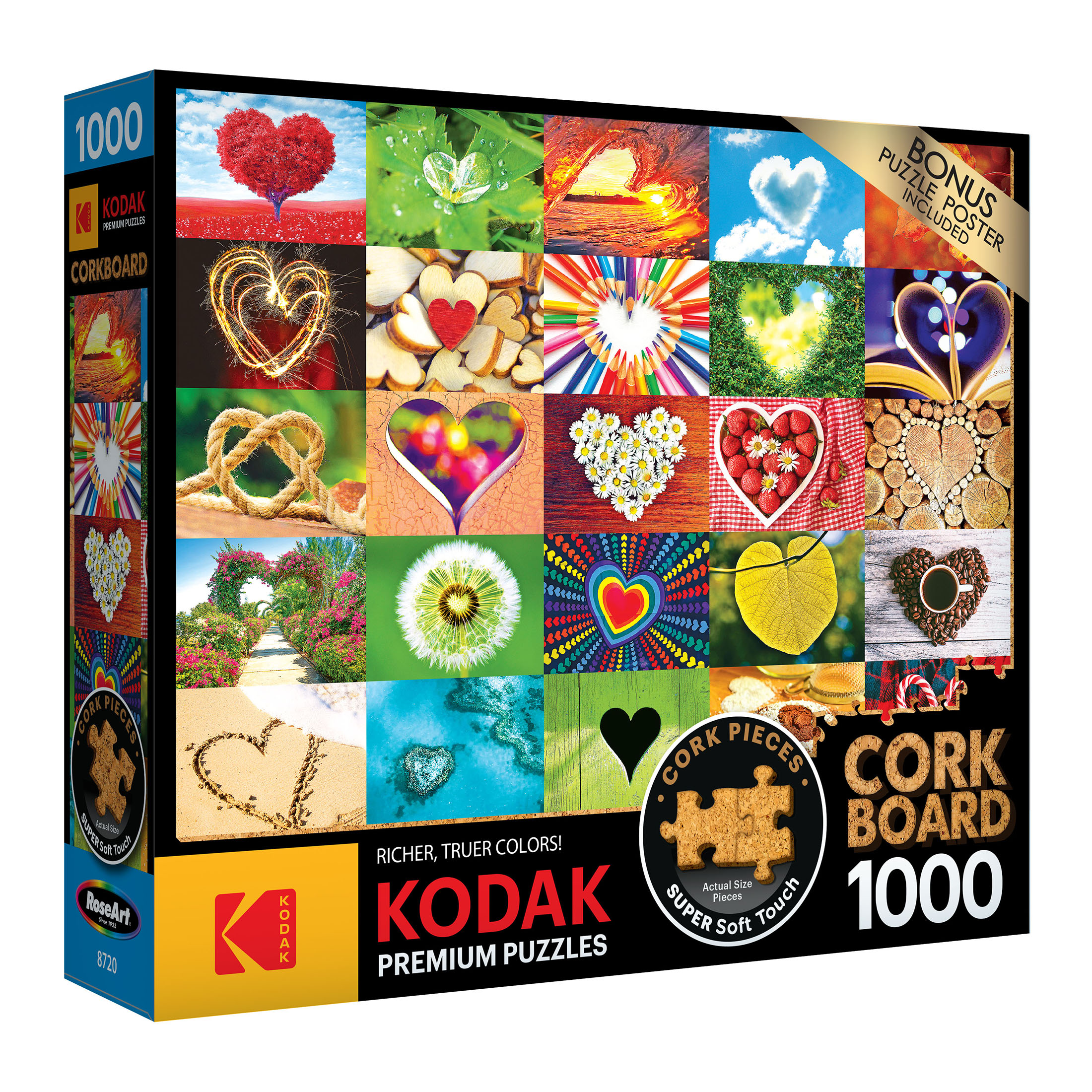 RoseArt - Kodak Cork 1000 pieces -Love is Everywhere - Adult Interlocking Puzzle