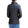 thumbnail image 2 of Hauts pour Femmes Manches Longues Mode Manteau pour Femmes Vêtement d'Extérieur Uni Garder au Chaud Manches Longues Hauts pour Dames, 2 of 6