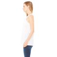 thumbnail image 2 of Bella Ladies Flowy Racerback Tank, L, White Slub, 2 of 3