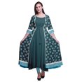 thumbnail image 1 of Bimba Kurtis Indiennes pour Femmes Tenue de Fête Anarkali Kurta Imprimée Évasée Kurti Ethnique, 1 of 6