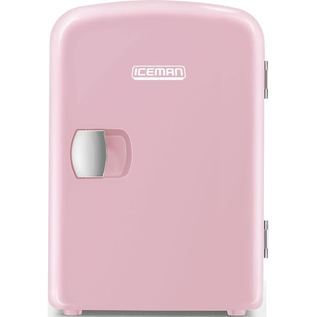 Chefman Portable 4L Mini Fridge w/ Heating and Cooling - Pink, New
