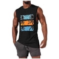 thumbnail image 2 of JDQJBZ Débardeurs Sans Manches pour Hommes Été Couleur Unie Tricot Col Ras du Cou Hauts Sans Manches Extensibles, 2 of 5