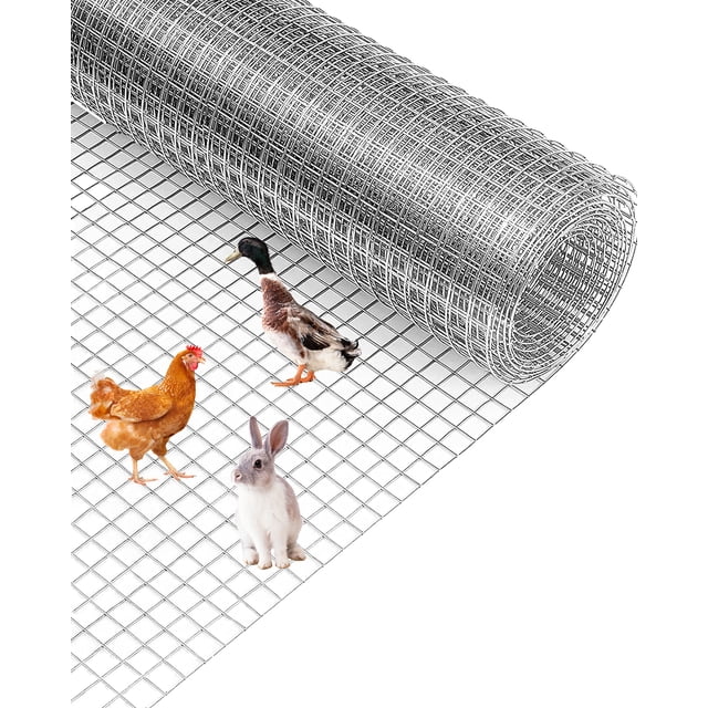 Hardware Cloth – Heavy Duty Galvanized 1/2" Mesh, 19GA – Garden Trellis & Fence – Rust Resistant – Poultry, Chicken Coop, Rabbit Cage & Animal Barrier – Hunter Protectio : 1.2x30m, Color: A-Silver